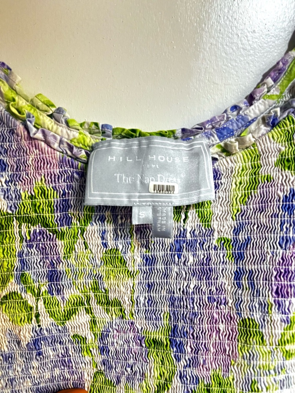 Floral Smocked Mini Dress in Lavender - Picture 7 of 7